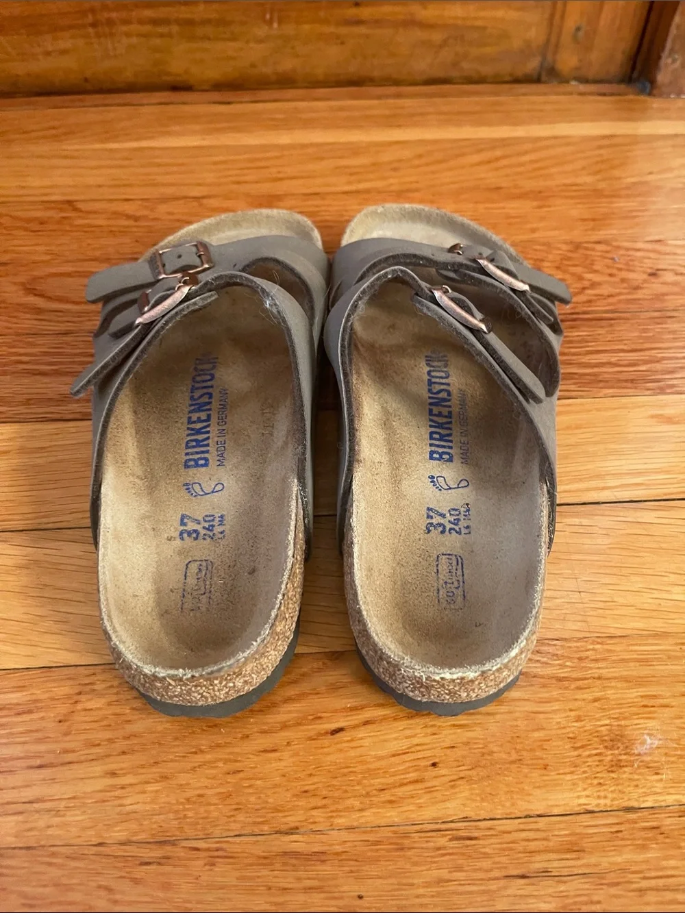 Birkenstock Kids Triple-Strap Sandal in Taupe